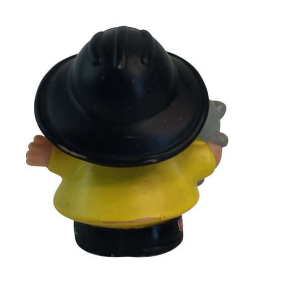 Fisher Price Little People Figures Two Fire Fighters with Kitty Train Conductor - Picture 8 of 13